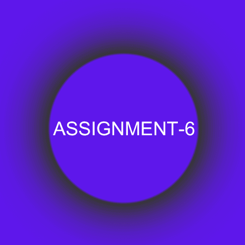 Assignment 6